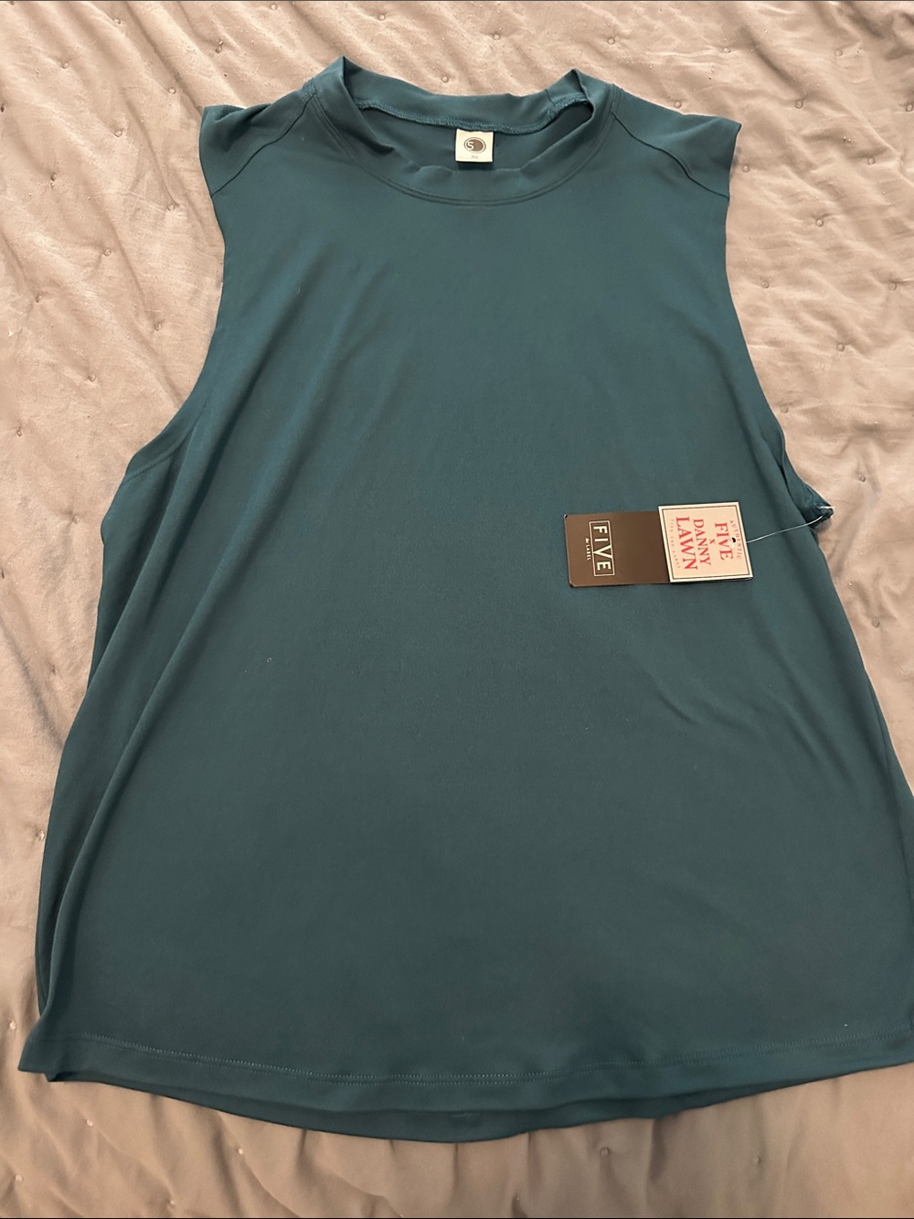 Five Dancewear Consistency Muscle Tee in teal ocean NWT